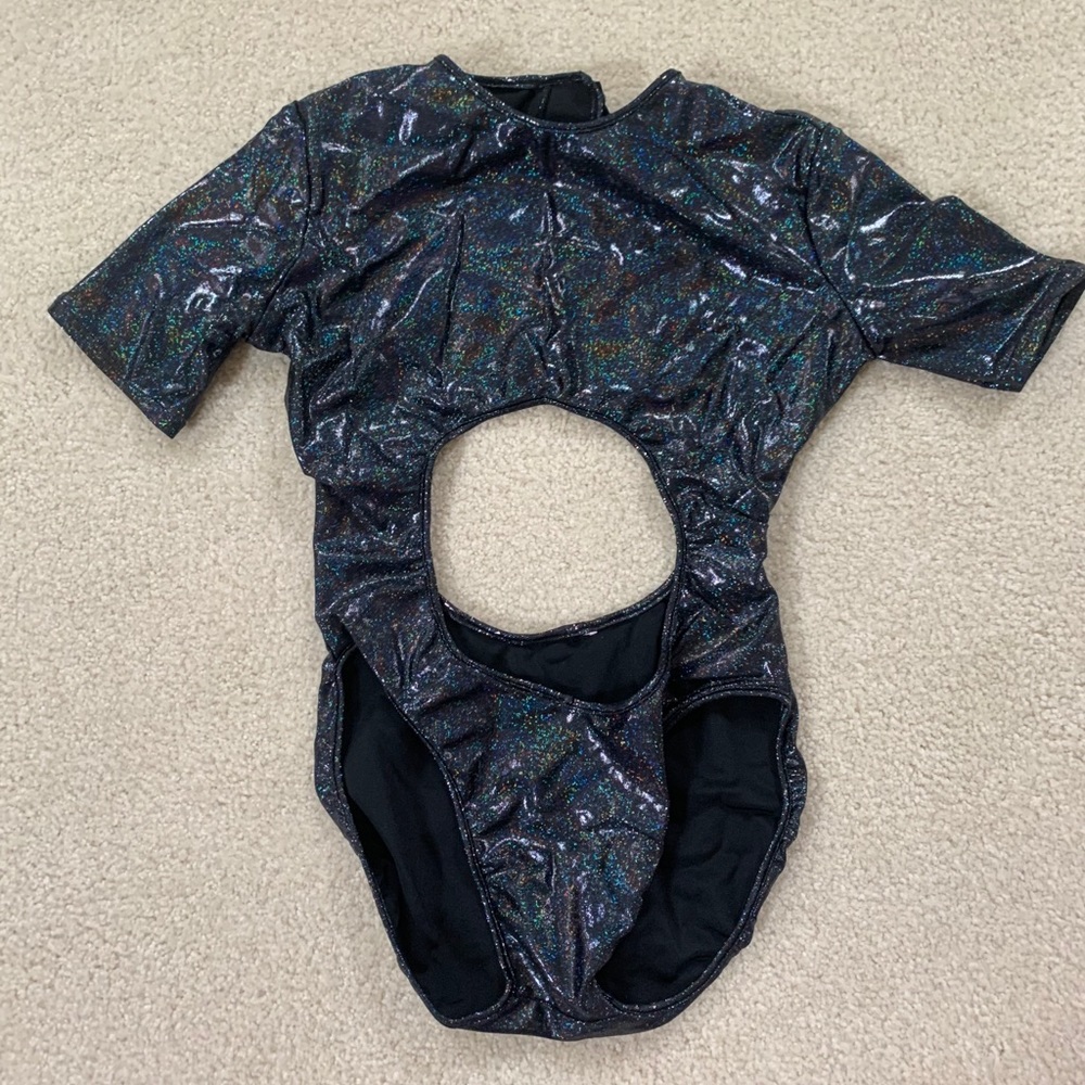 holographic rave cutout bodysuit